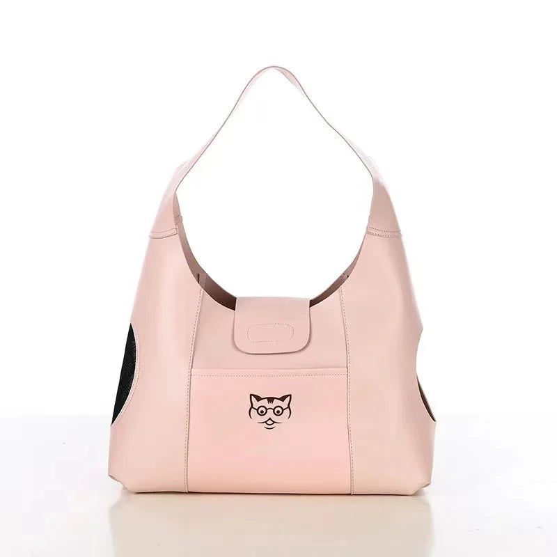 1PC Cat Bag Pet Backpack Cat Traveling Exposed Breathable Handbag Single Shoulder Crossbody Cat Bag New Pet Bag pet supplies