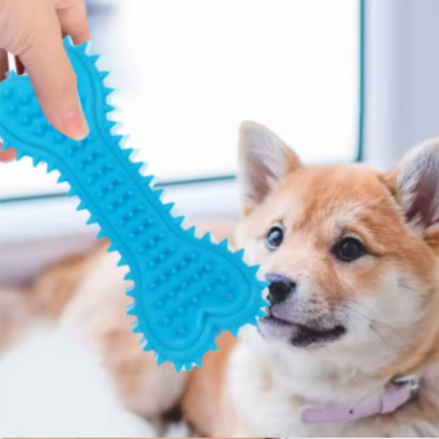 Soft Rubber Chew Toy - Sophia Shape - Bite Resistant - Teeth Grinding - Training Toy for Small Dogs