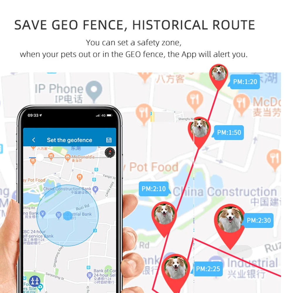 GPS Tracker Pet TK909 TKSTAR 2G GSM GPS Locator Mini GPS Pets Tracker 2G GSM Best Dog GPS Tracker With Free APP Waterproof IP67