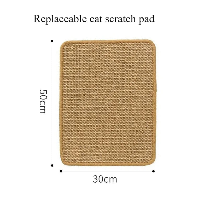 Cat Bed Scratch Board Wear-Resistant Cats Scratching Pad Dual-Surface Grinding Detachable Mat Kitten Bed Non-Slip Base Cats Toys