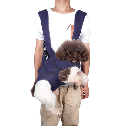 Backpack for Dogs Outdoor Dog Carrier for Riding Walking Front Pack Back and Waist Protective Breathable Easy-Fit Pet Travel Bag