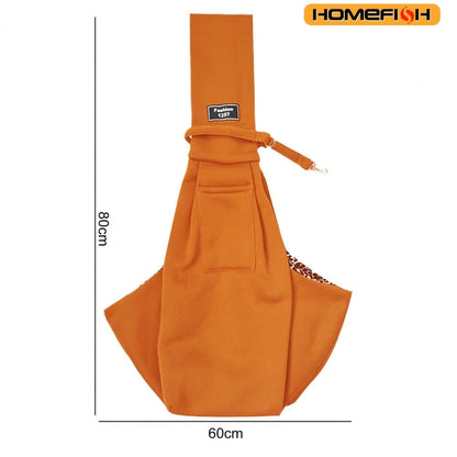 Adjustable Dog Sling Carrier with Pocket Breathable Small Animals Carrier Crossbody Shoulder Pet Bag Outdoor Travel Portable Bag