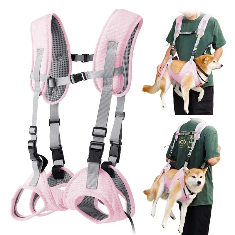 Pet Supplies Dog Duffel Bag Adjustable Long and Short Dog Backpack Summer Mesh Breathable Cat Out Travelling Bag