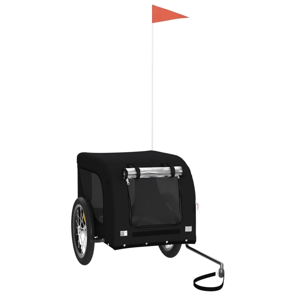 Black Pet Bike 124 x 65 x 66 cmTrailer Bicycle53 x 124 x 53 cm trailers walking running strollers for pets small dogs cats