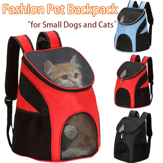 Foldable Pet Backpack Carrier Portable Breathable Dog Cat Travel Bag Lightweight Shoulder Strap for Outdoor Hiking Pack