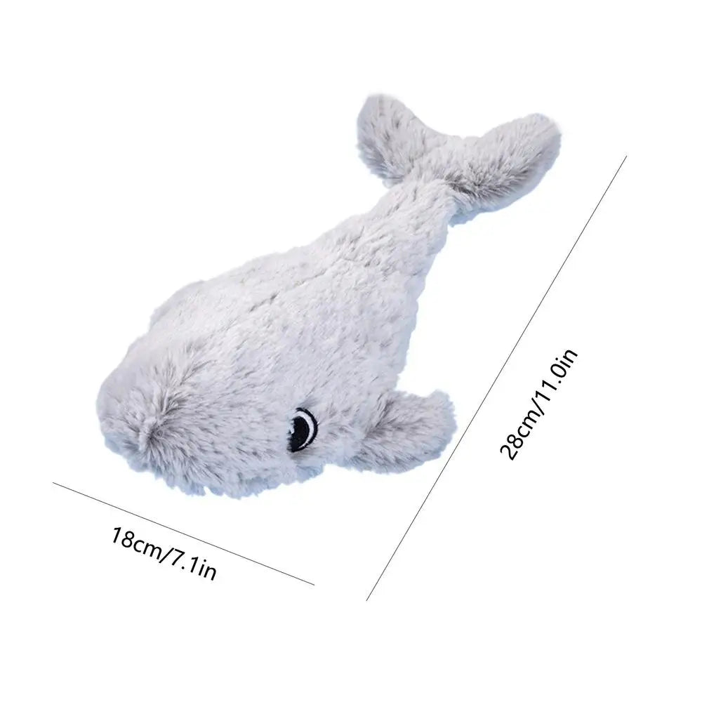 Flapping Cat Toy Built-in Motor USB Rechargeable Realistic Interactive Cats Toy For Indoor Smart Electric Cat Decompressions Toy