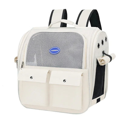 Cat Bag Portable Bag for Going Out  Breathable Pet Backpack  Large Capacity  Foldable Backpack  Portable Backpack