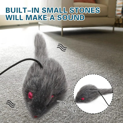 Cat Toy Rope Mouse Play Supplies, Hanging Retractable Cat Catching Mouse Toy, Funny Door Hanging Bouncing Mouse