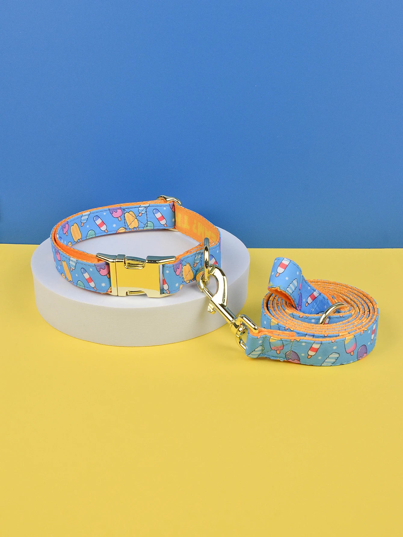 Valentine's Day and New Year's gift Luxury Brand Colorful Season Adjutable Dog Collar And Leash Set For Small Medium Large Dogs