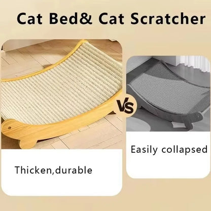 Cat Bed Scratch Board Wear-Resistant Cats Scratching Pad Dual-Surface Grinding Detachable Mat Kitten Bed Non-Slip Base Cats Toys
