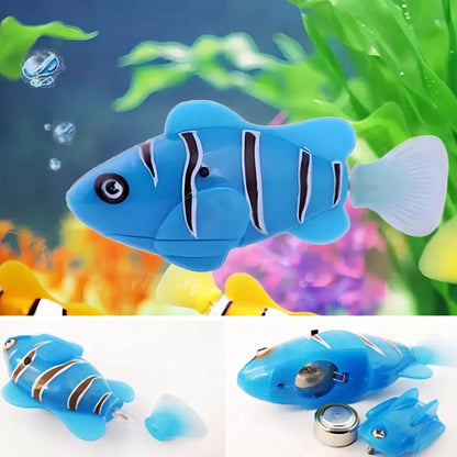 5pcs Cat Toy  Children Electronic Fish Summer Bath Toys Pet Toys Swimming Robot Fish Kids Water Swim Pool Bathtub Pet Toys