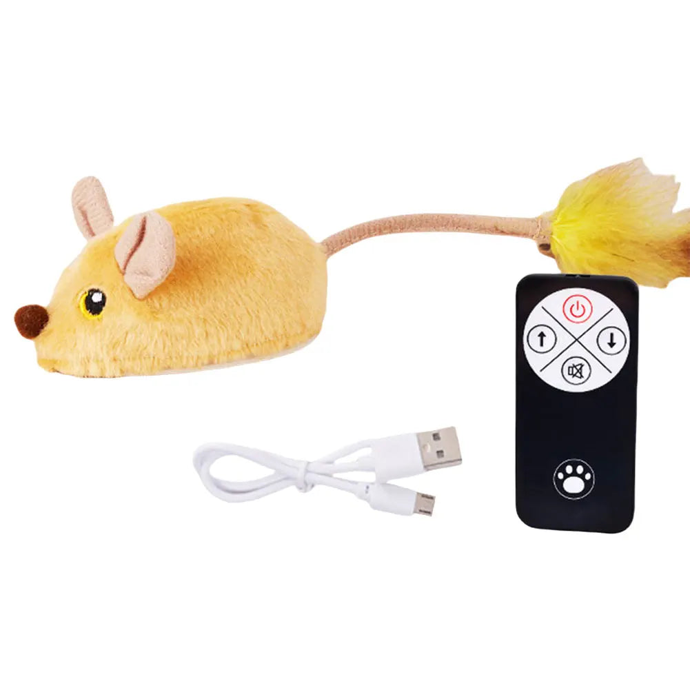 Interactive Cat Toy Electronic Mouse Moving Cat Toys Mice Moving Toy Moving Cat Mouse Toy for Cat Self Play Exercise