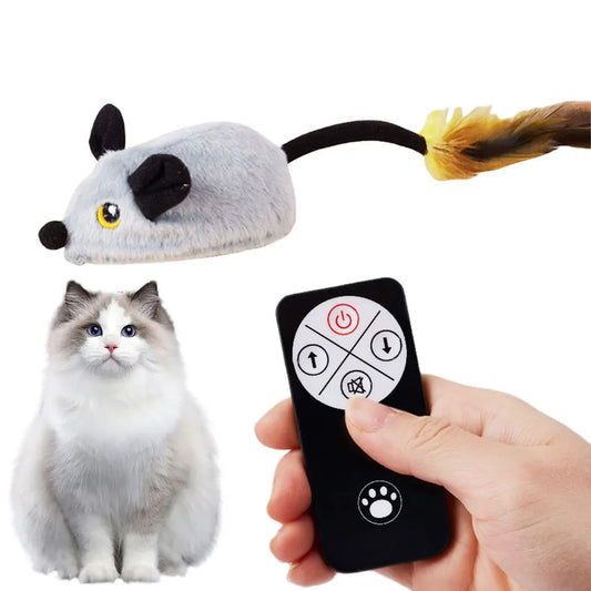 Interactive Cat Toy Electronic Mouse Moving Cat Toys Mice Moving Toy Moving Cat Mouse Toy for Cat Self Play Exercise