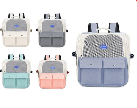 Cat Bag Portable Bag for Going Out  Breathable Pet Backpack  Large Capacity  Foldable Backpack  Portable Backpack