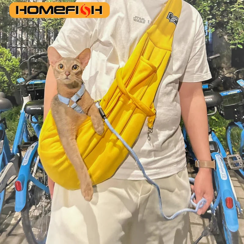 Adjustable Dog Sling Carrier with Pocket Breathable Small Animals Carrier Crossbody Shoulder Pet Bag Outdoor Travel Portable Bag