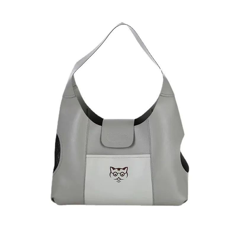 1PC Cat Bag Pet Backpack Cat Traveling Exposed Breathable Handbag Single Shoulder Crossbody Cat Bag New Pet Bag pet supplies