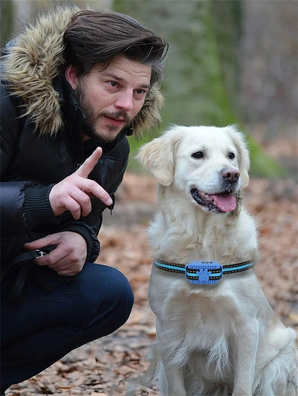 USB Electric Dogs Training Collar Ultrasonic Pet Dog Anti Barking Stop Barking Vibration Anti Bark Waterproof Collar Devices