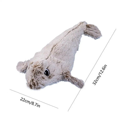 Flapping Cat Toy Built-in Motor USB Rechargeable Realistic Interactive Cats Toy For Indoor Smart Electric Cat Decompressions Toy