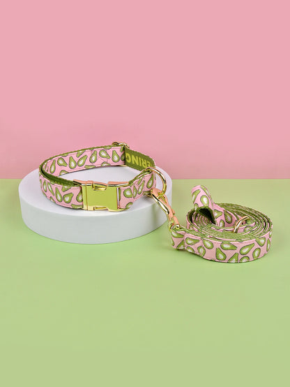 Valentine's Day and New Year's gift Luxury Brand Colorful Season Adjutable Dog Collar And Leash Set For Small Medium Large Dogs