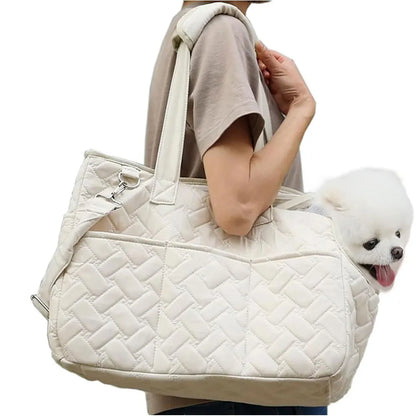 Portable Dog Carrier for Small Dogs cat with Large Pockets Cotton Bag Dog Carrier Soft Travel Outdoor Lightweight Puppy Carrier