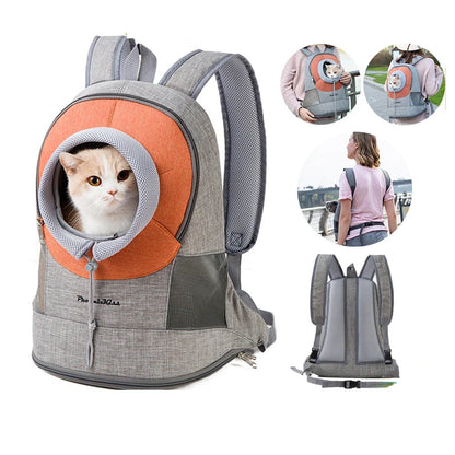 Pet Dog Carrying Backpack Pet Carrier Adjustable Portable Travel Breathable Mesh Front Bag for Puppy Outdoor Hiking Backpacks