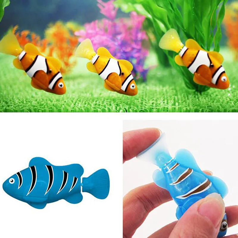 5pcs Cat Toy  Children Electronic Fish Summer Bath Toys Pet Toys Swimming Robot Fish Kids Water Swim Pool Bathtub Pet Toys
