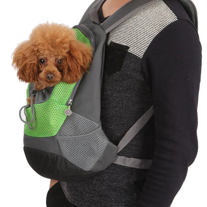 Pet Dog Carrying Backpack Pet Carrier Adjustable Portable Travel Breathable Mesh Front Bag for Puppy Outdoor Hiking Backpacks