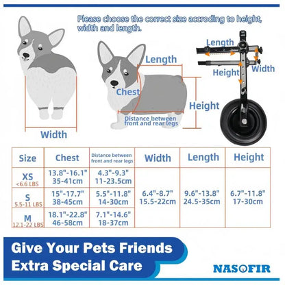 Dog Wheelchair Disabled Small Dog Rehabilitation Walking Aid Pushchair Power Assisted Vehicle Cat Mobility Scooter Pet Supplies