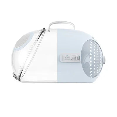 Portable Capsule Cat Bag Two-way Switch Comfort Handle Transparent Breathable Large Capacity Space for Cat Small Size Dog Rabbit