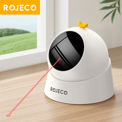 ROJECO Automatic Cat Laser Toy Interactive 360° Adjustable Electric Cat Toy For Kitty Dog Indoor Smart Teasing Laser Cat Toys