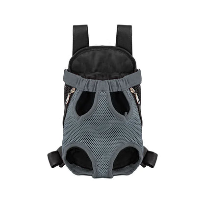 Double Shoulder Breathable Portable Travel Pet Dog Carrier Backpack Mesh Carrier Front Bag for Small Dog Cats Outdoor