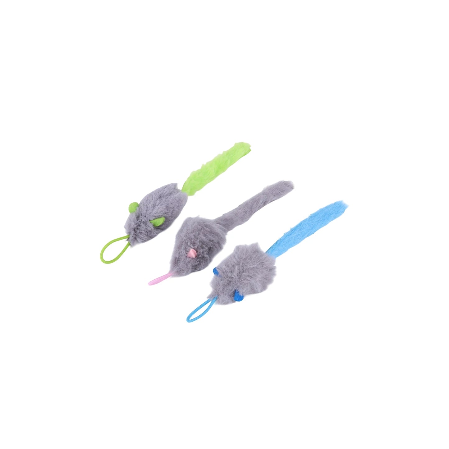 Teaser Electronic Self Play Feather Cat String Toy with 3 Catnip Mice Independent Play Hanging Door Cat Toys for Indoor Cats