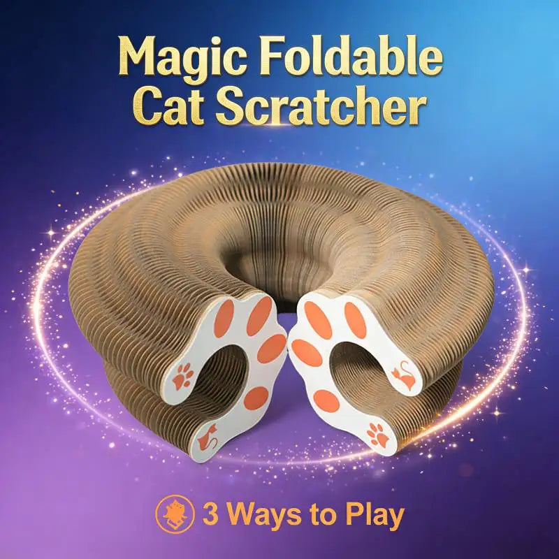 Magic Organ Cat Scratching Board Cat Interactive Toys Cat Grinding Claw Scratching Board Round Corrugated Cats Interactive Toys