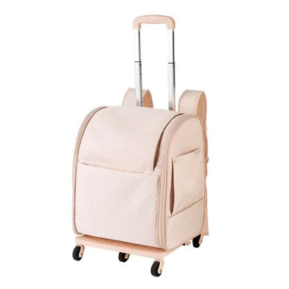 PARKER 3-in-1 Pet Trolley Bag Waterproof Oxford Cloth Cat Backpack Portable Foldable Lightweight Pet Trolley Case Pet Travel Bag