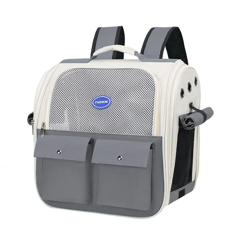 Cat Bag Portable Bag for Going Out  Breathable Pet Backpack  Large Capacity  Foldable Backpack  Portable Backpack