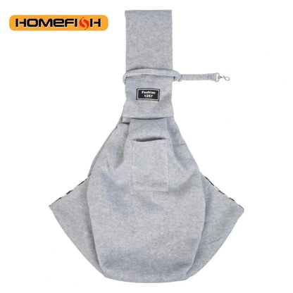 Adjustable Dog Sling Carrier with Pocket Breathable Small Animals Carrier Crossbody Shoulder Pet Bag Outdoor Travel Portable Bag