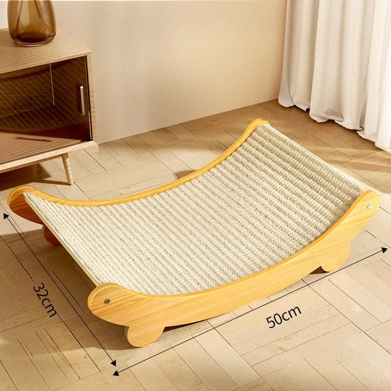Cat Bed Scratch Board Wear-Resistant Cats Scratching Pad Dual-Surface Grinding Detachable Mat Kitten Bed Non-Slip Base Cats Toys